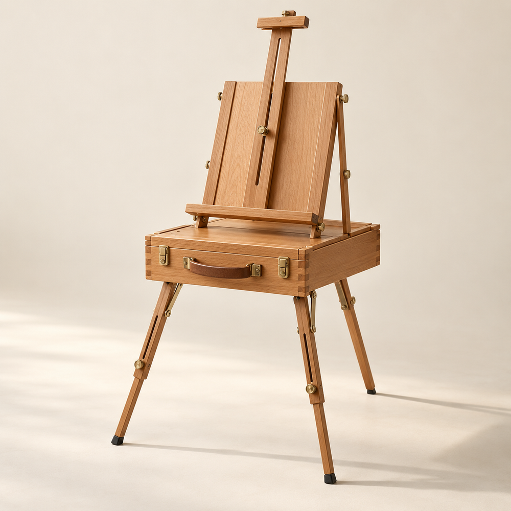 Kistezel voor atelier en buiten — conceptvisualisatie a.made Atelier
