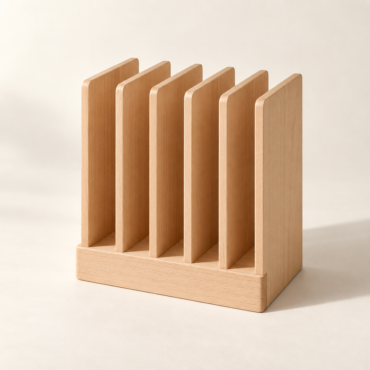 Houten liniaalrek — conceptvisualisatie a.made Atelier