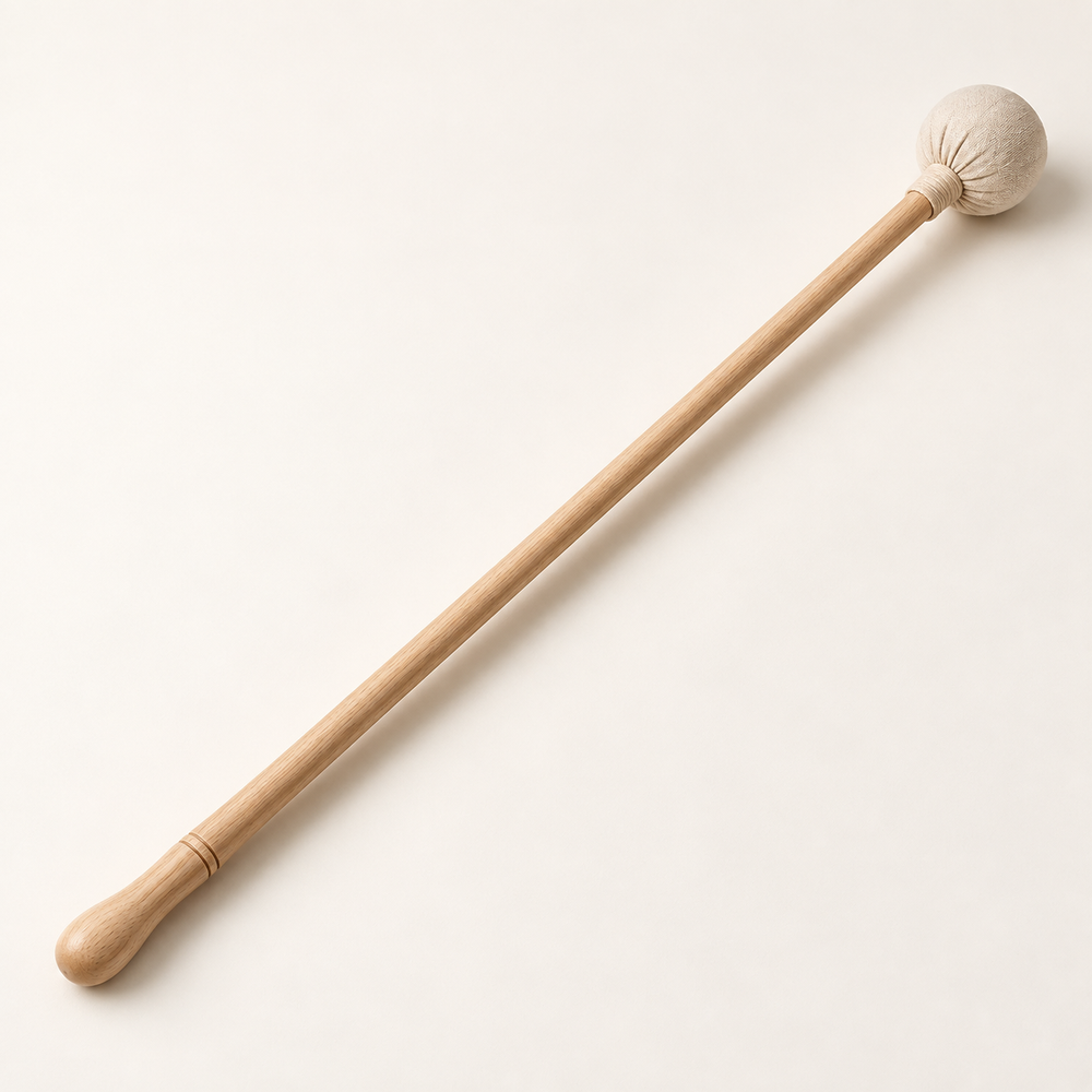 Houten schilderstok (mahlstick) — conceptvisualisatie a.made Atelier