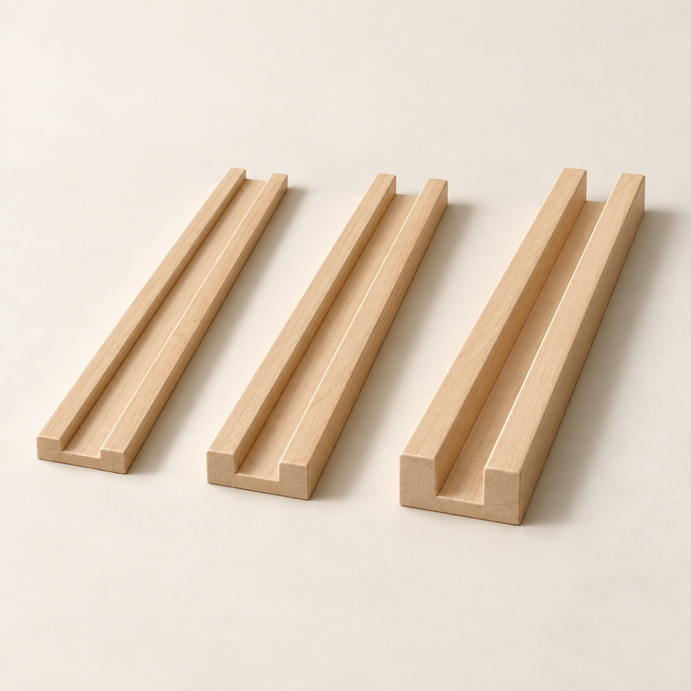 Set diktegeleiders voor klei — conceptvisualisatie a.made Atelier