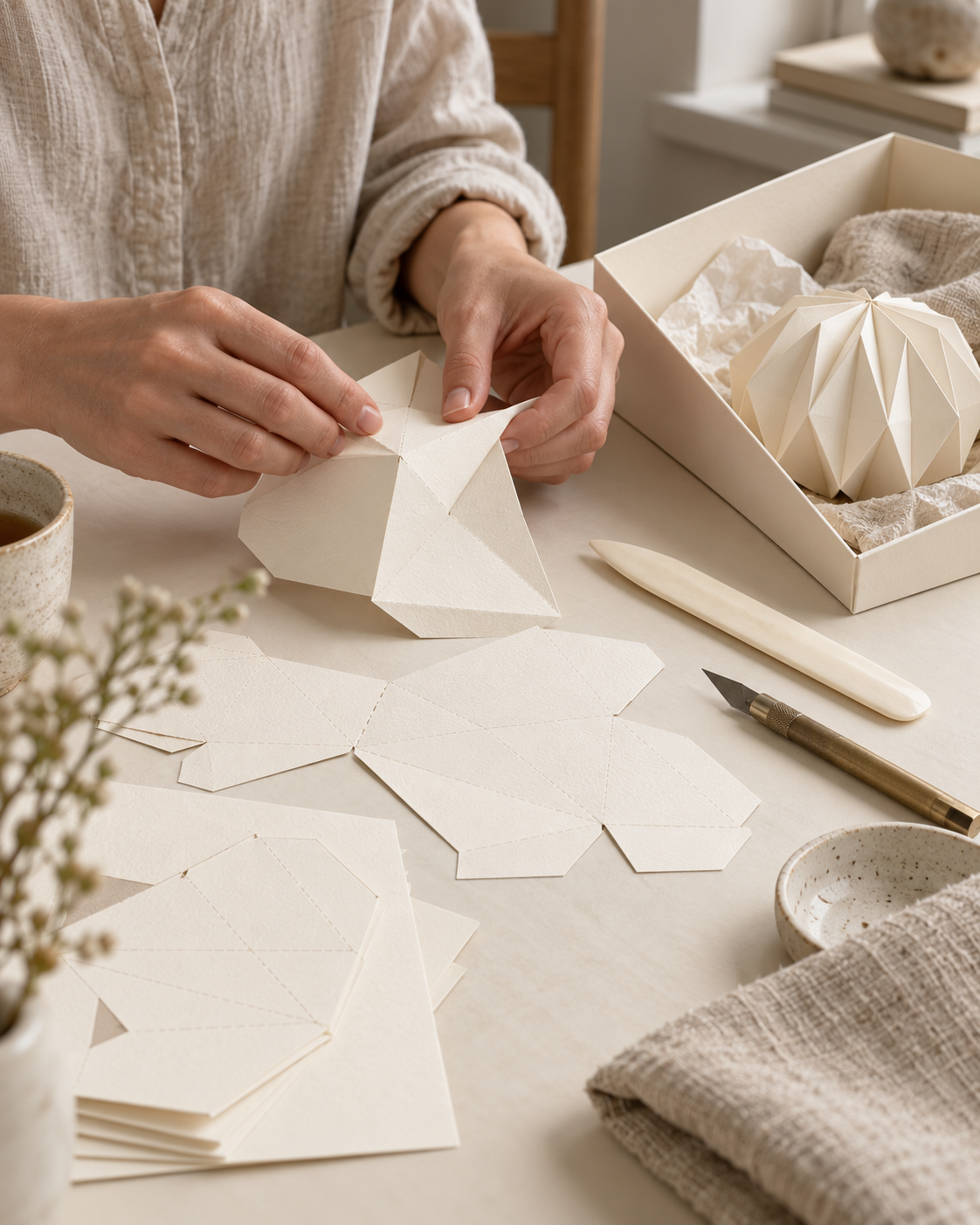 a.made papiersculptuur maakproject beeld 2