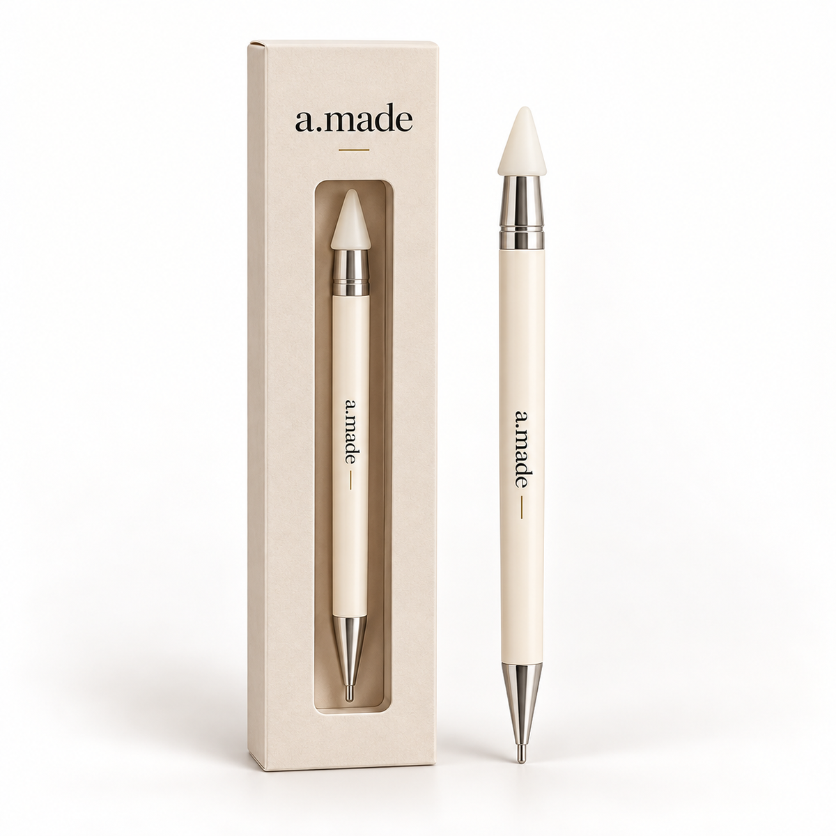 Ontwerpvisualisatie: Rhinestone picker pen in a.made materials verpakking