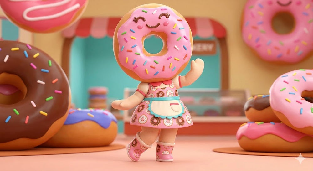 Geboorte-donut roze — handgemaakt door Donut Design